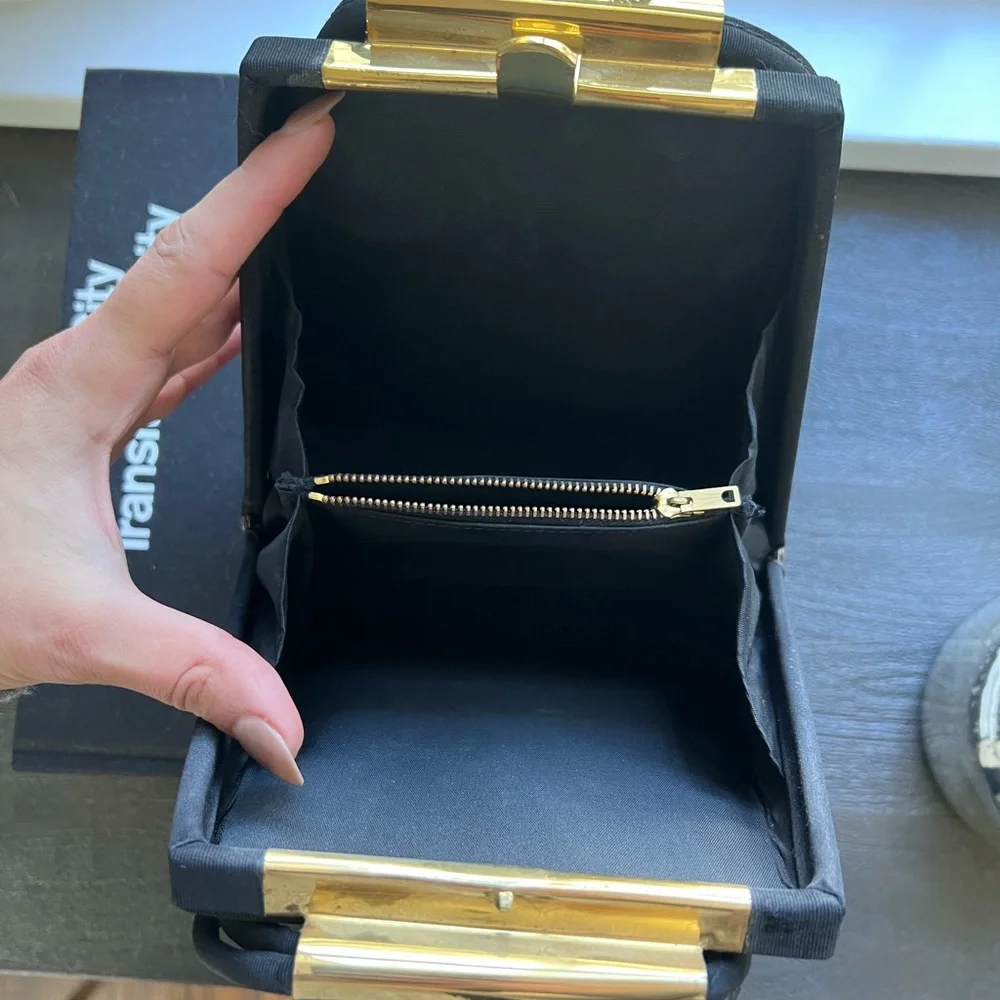 Black and gold small vintage bag - Picture 3 of 3